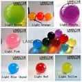 High quality solid pink color acrylic round balls 3