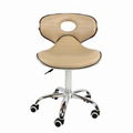 Low Back Seat Swivel PU Leather Adjustable Pedicure Chair 1