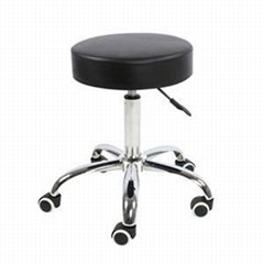 Swivel PU Leather Adjustable Barber Chair Without Back