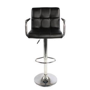 Swivel PU Leather Adjustable Office Chair With Armrest