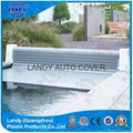 Automatic Swimming pool cover with polycarbonate slats 1