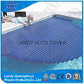 Automatic Swimming pool cover with polycarbonate slats 3