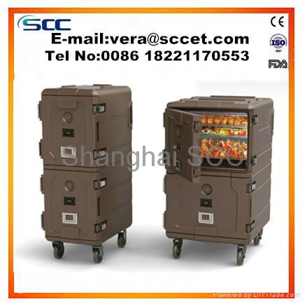 86L Roto mold Insulated Food Pan Carrier heat meal cabinet hot food box 5