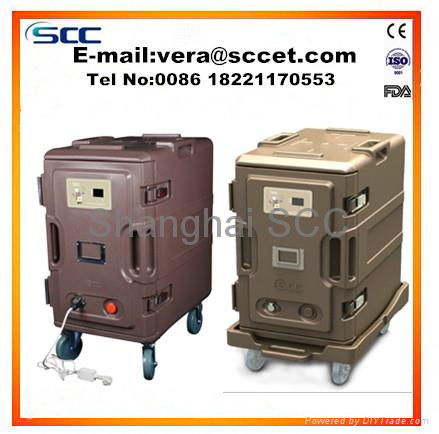 86L Roto mold Insulated Food Pan Carrier heat meal cabinet hot food box 3