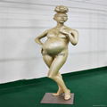 Fiberglass Skin Color Pregnant Mannequins Display Dummy 3