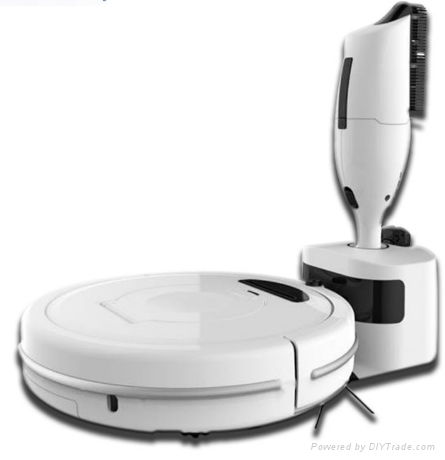 smart sweeping robot with hand-held vacuum cleaner