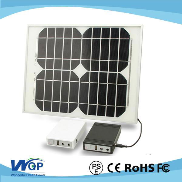   5w solar panel solar battery solar lighting kit with 3w led light led bulbs 3