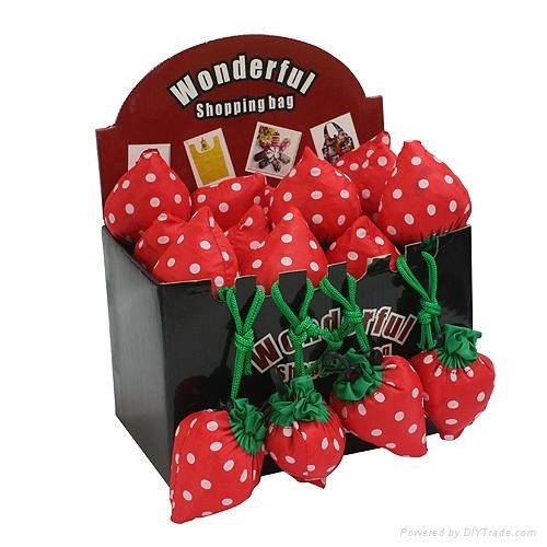 水果草莓袋 草莓折叠购物袋 环保袋 广告促销草莓袋 3