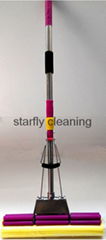 Extendable Stainless Steel Double Roller PVA Mop 38cm Super Absorbent Sweeper Mo