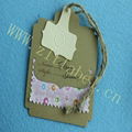 Printing paper hang tag with string 3