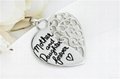 925 Sterling Silver Rhodium Plated Mother and Daughter Forever Love Filigree Hea 2
