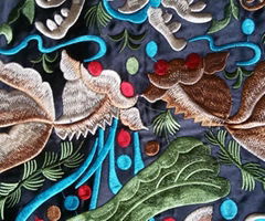 Chinese Embroidery fabric ethnic style decorative accessories tapestries embroid