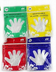 100Pcs Disposable Gloves PE Transparent Glove