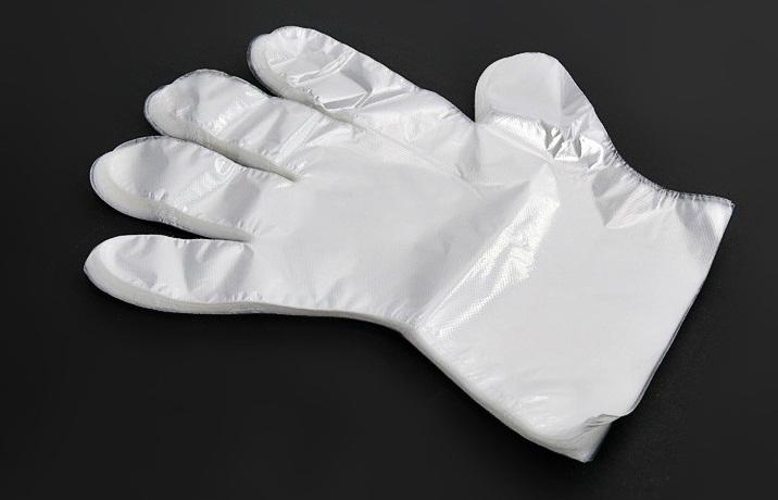 100Pcs Disposable Gloves PE Transparent Glove 3