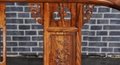 Chinese Ancient Handmade Carved Elm