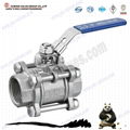 3-PC Threaded End ball valve