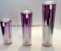 high quality elegant luxury double tube shape acrylic bottle for cosmetic packag 5