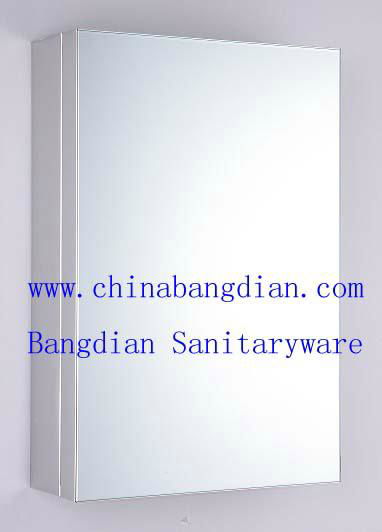  Customized 304 stainless steel bathroom mirror cabinet model 6006 2