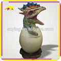 Newest Design Funny Fiberglass Dinosaur Egg Trash 1