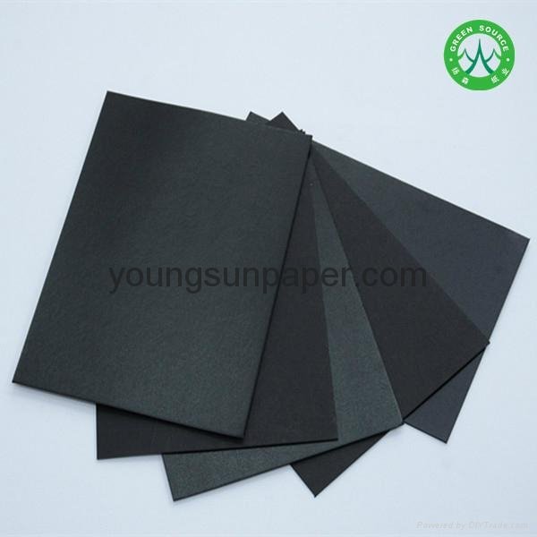 1mm black paperboard coated recycle paper sheets