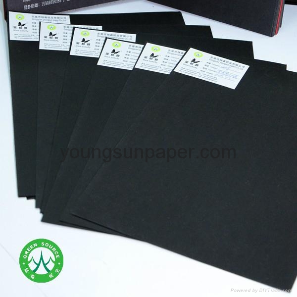 1mm black paperboard coated recycle paper sheets Black Butterfly