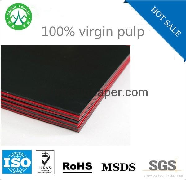1mm black paperboard coated recycle paper sheets 5