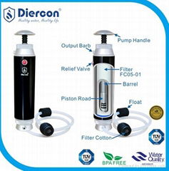 Diercon camping water filter pump