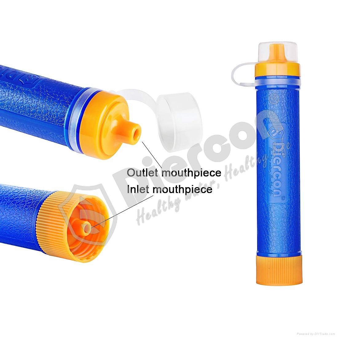 Diercon outdoor water purifier straw life water purification straw