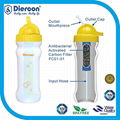 Diercon pocket water filter bottle with activated carbon filter water bottle  2