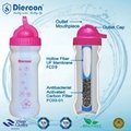 Diercon portable water filtered bottle with uf membrane filter drinking bottle  4