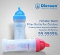 Diercon portable water filtered bottle with uf membrane filter drinking bottle  5