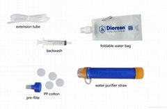 Diercon mini water straw filtration personal water purifier