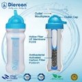 Diercon portable water filter bottle bpa free plastic water bottle