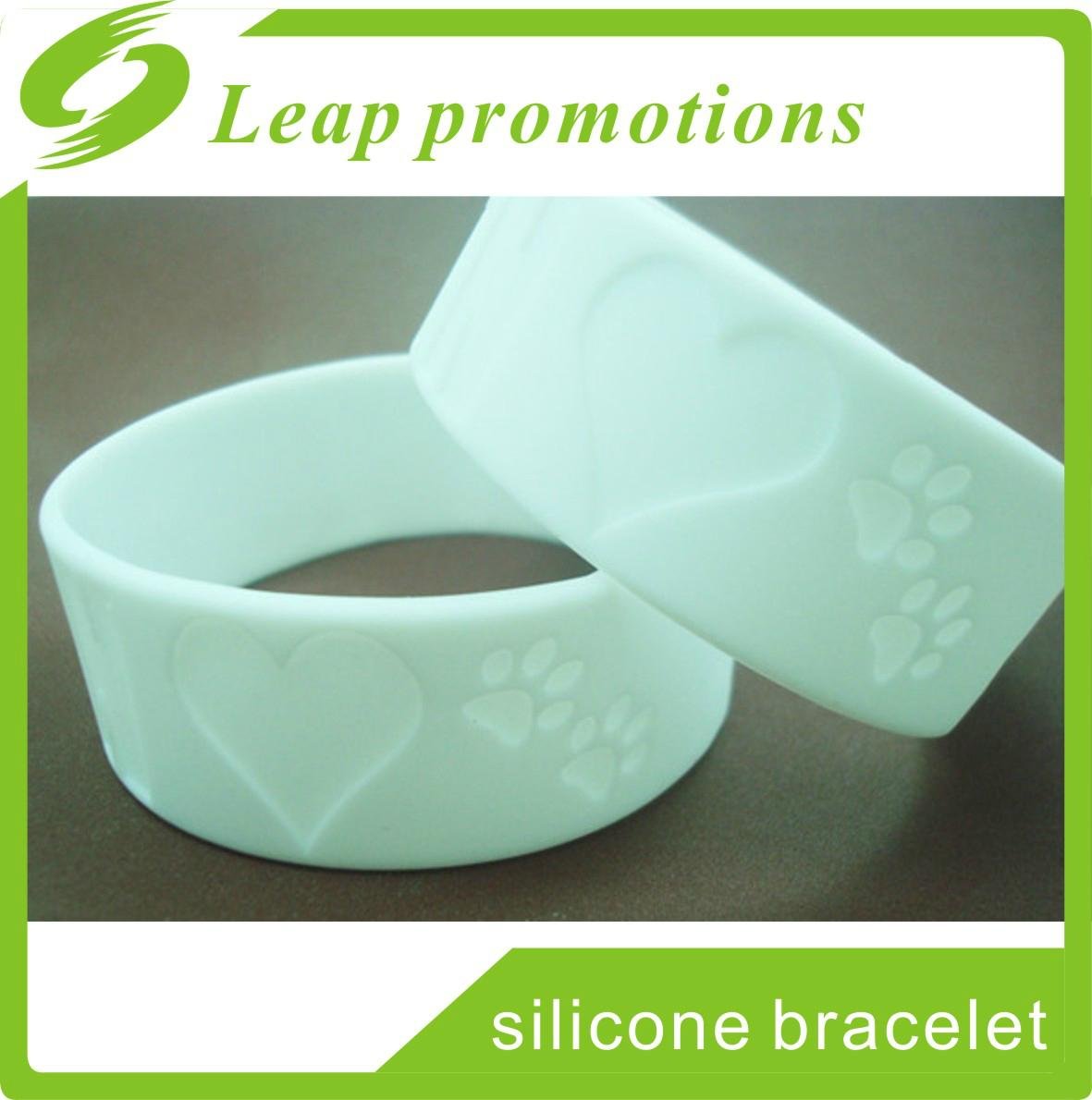 custom OEM 1 inch silicone wristband custom silicone bracelet