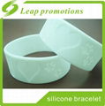 custom OEM 1 inch silicone wristband custom silicone bracelet 1