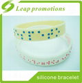 gifts for blind people silicone embossed wristband silicone bracelet 1