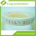 gifts for blind people silicone embossed wristband silicone bracelet 3