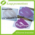 2016 Promotion UV silicone wristband silicone wrist band 1