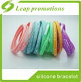 high quality favourite latest thin silicone bracelet silicone rubber wristband 1