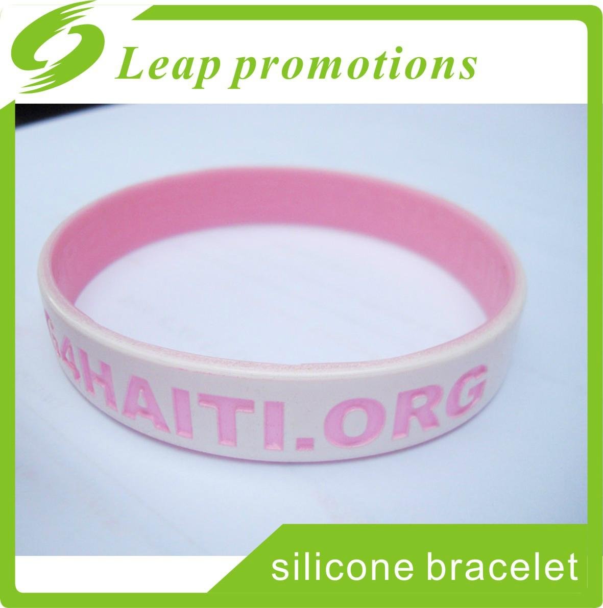 dual layer silicone wristband for party events