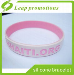 dual layer silicone wristband for party