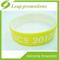 1 inch color painted silicon wristbands