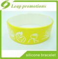 1 inch color painted silicon wristbands Top quality dual layer silicone wristban 3