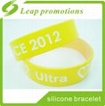 1 inch color painted silicon wristbands Top quality dual layer silicone wristban 4