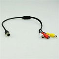 BR-AY48M 4pin Male Shift To RCA For Video And Audio And DC