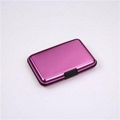 Aluminum Short Card Wallet With RFID Protection