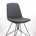 High Back Fabric Dining Chair