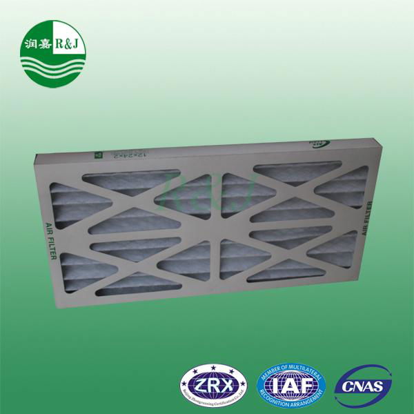 industrial air filter paper frame pleated air filter 3