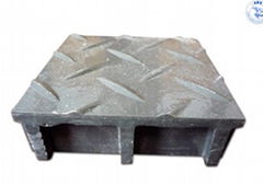 FRP MOLDED GRATING WITH DIAMOND TOP COVER