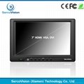 HDMI VGA input small and portable 7 inch display touchscreen for car kit applica